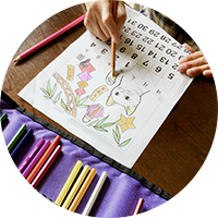 ドリル・塗り絵