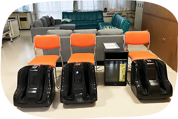 ４．ゆったりくつろげるリラクゼーションコーナー